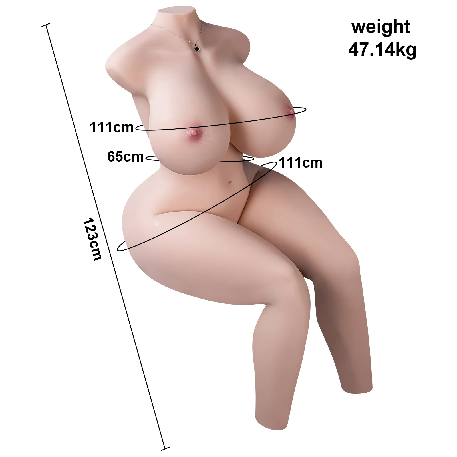 103lb Ultra-Realistic Female Torso with Lifelike Skin & Curves - Image 10