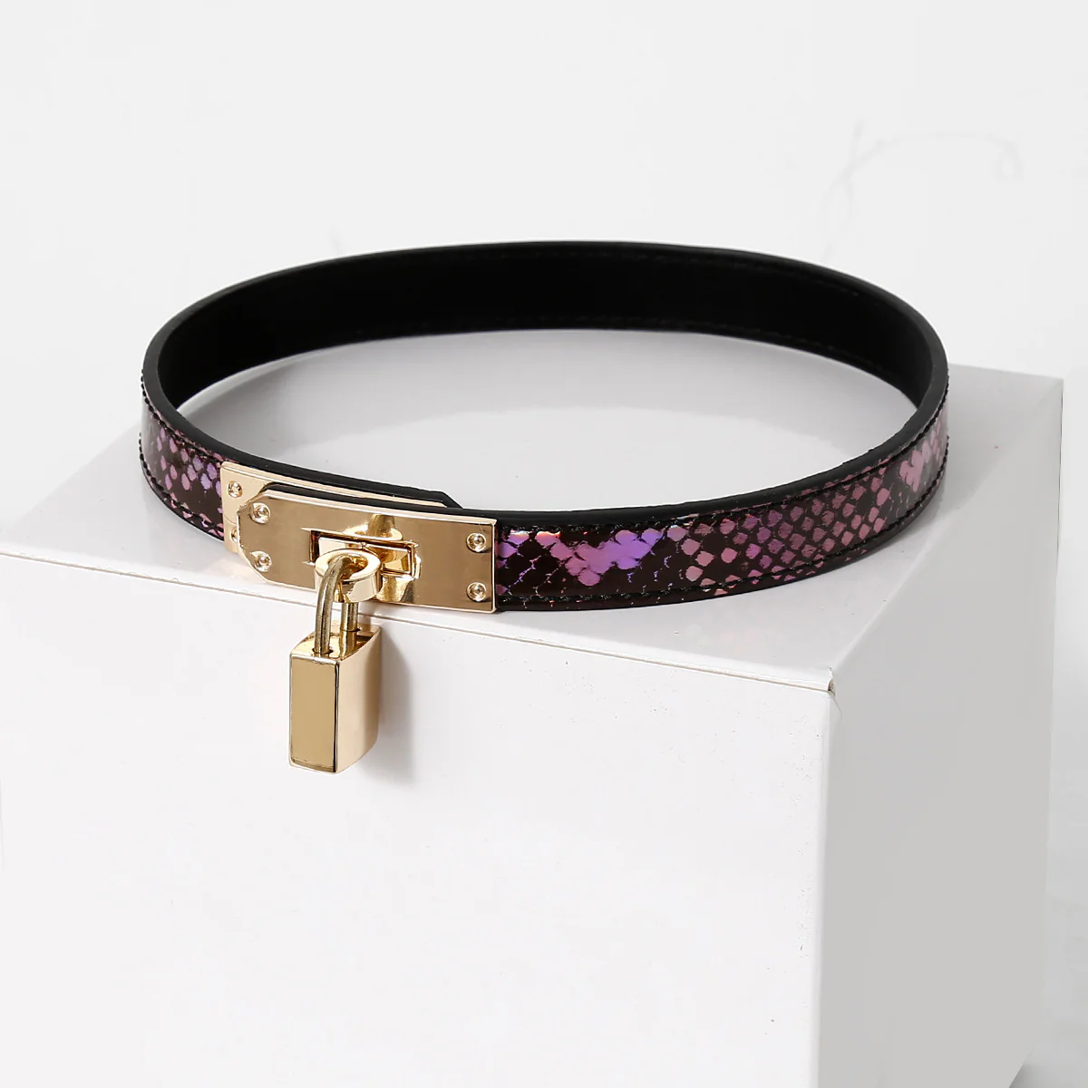 2-in-1 Leather Collar & Handcuffs - Image 4