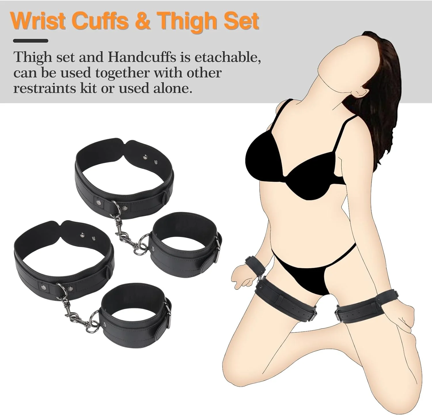 3-in-1 BDSM Reversible Restraint Kit - Image 3