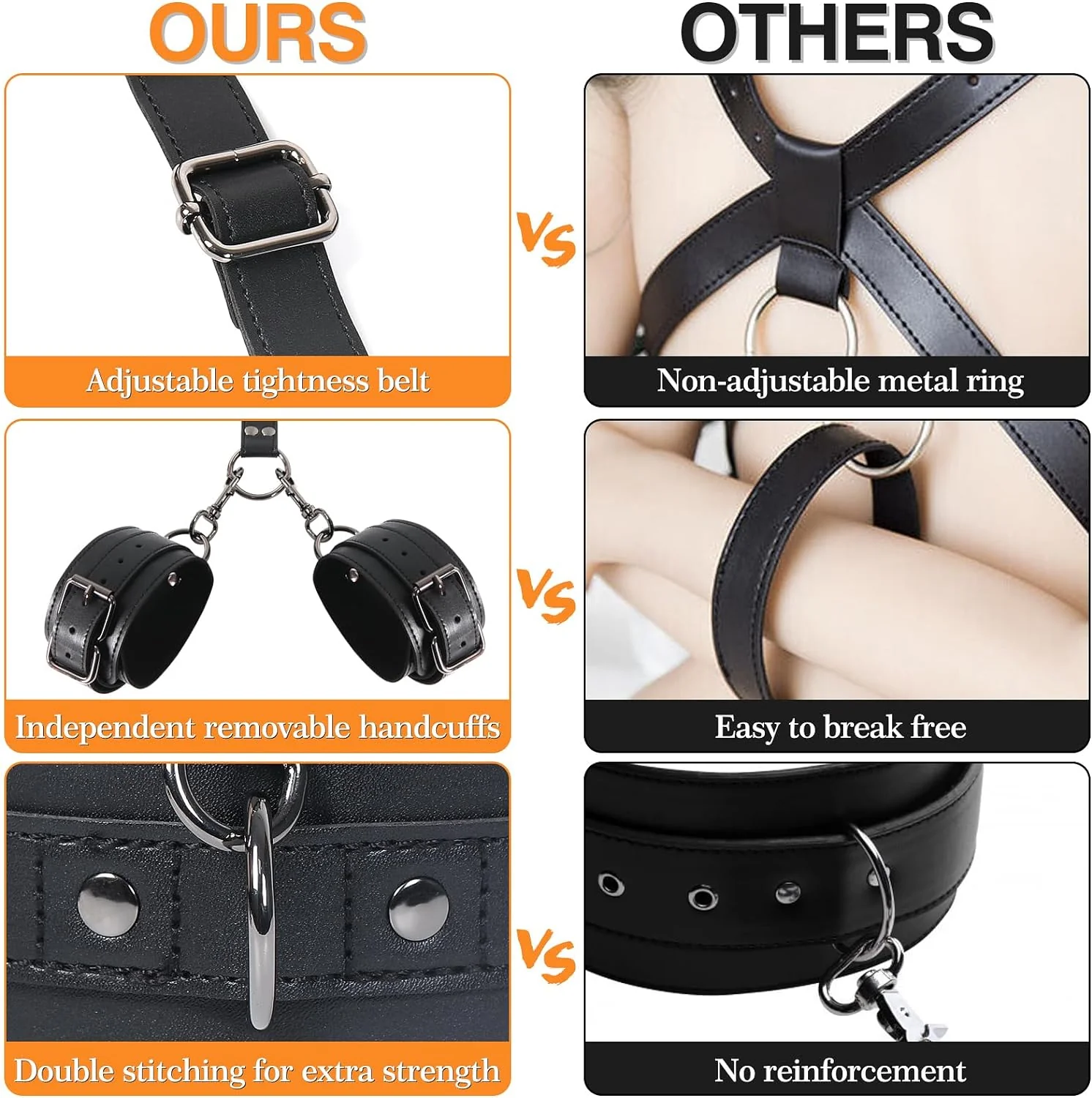 3-in-1 BDSM Reversible Restraint Kit - Image 5