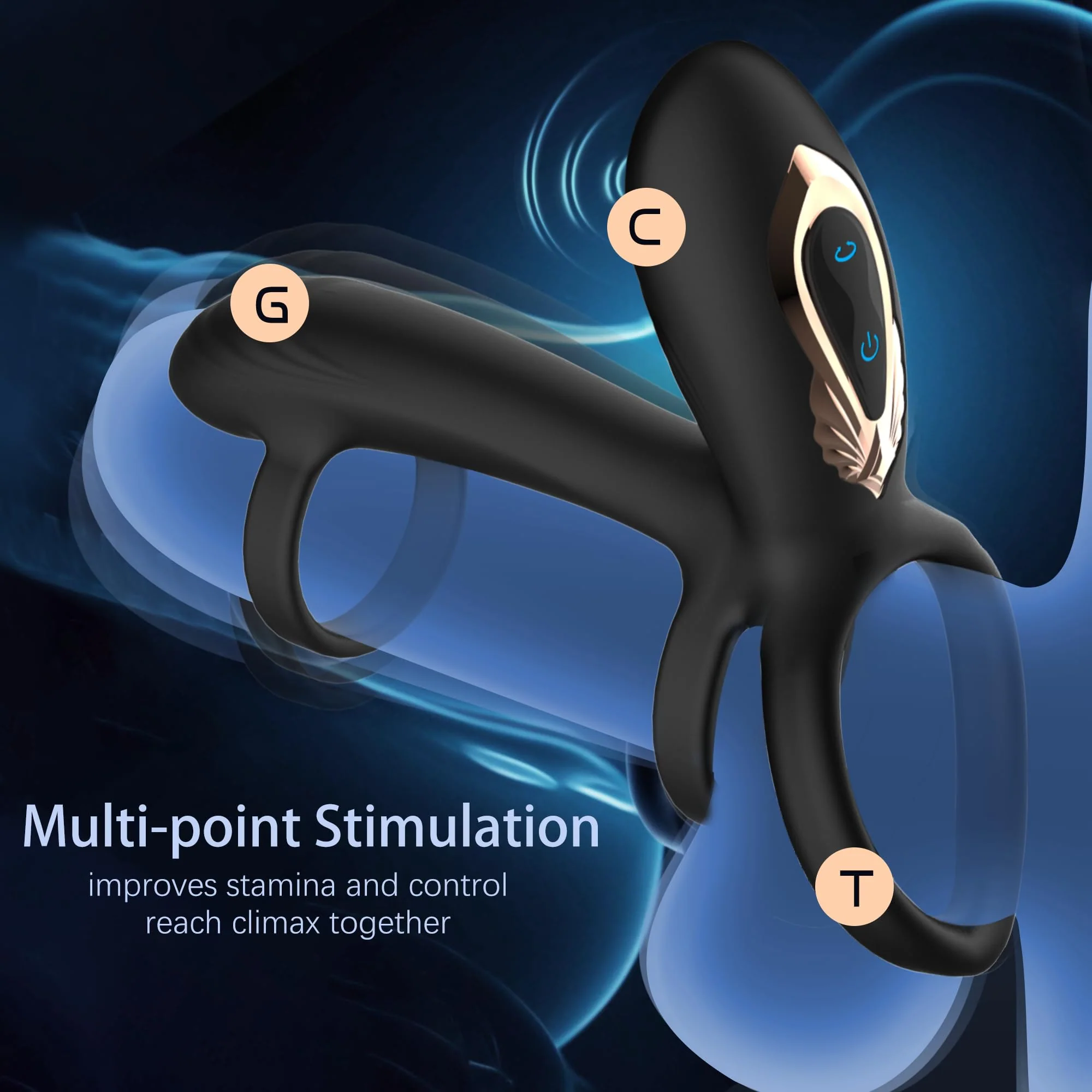 360° Twist Cock Ring – Penis & Testicle Stimulation, 10 Vibration Modes - Image 2