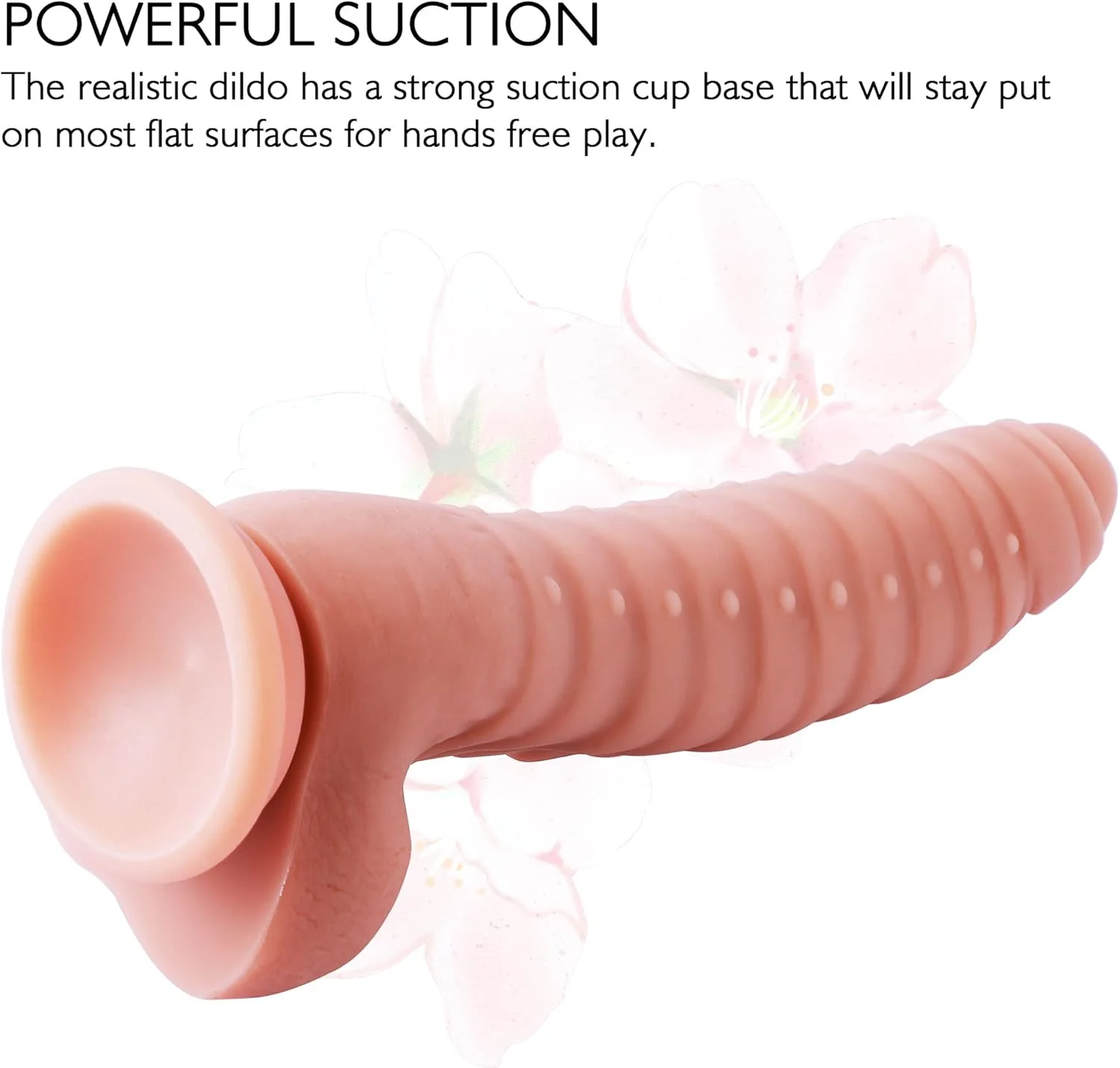 8.66 Inch Remote-Controlled Vibrating Dildo with Beads & Suction Base - Image 4