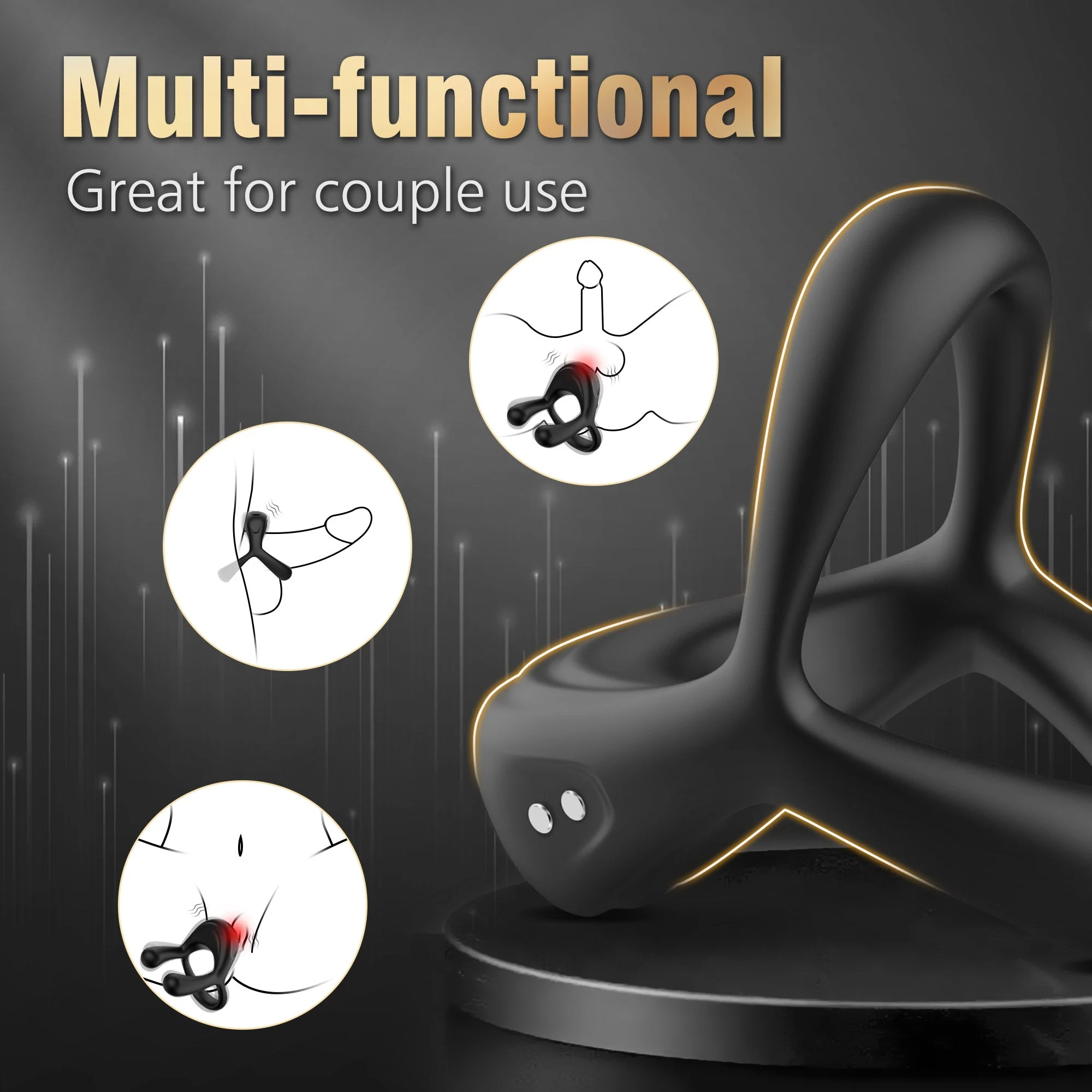 Adjustable Vibrating Cock Ring - Image 4