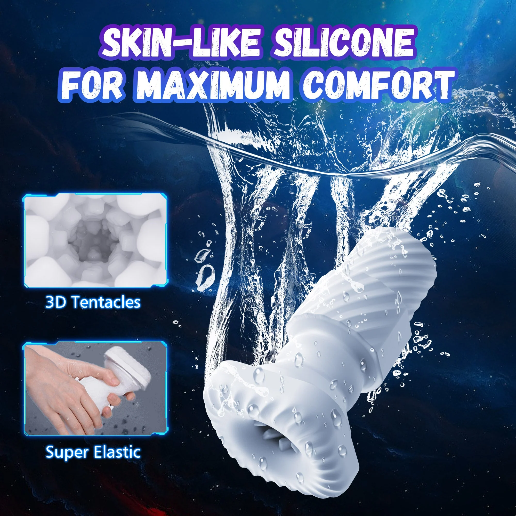 Auto Heating & Thrusting Male Masturbator - Vibration & Flexible Arms - Image 8