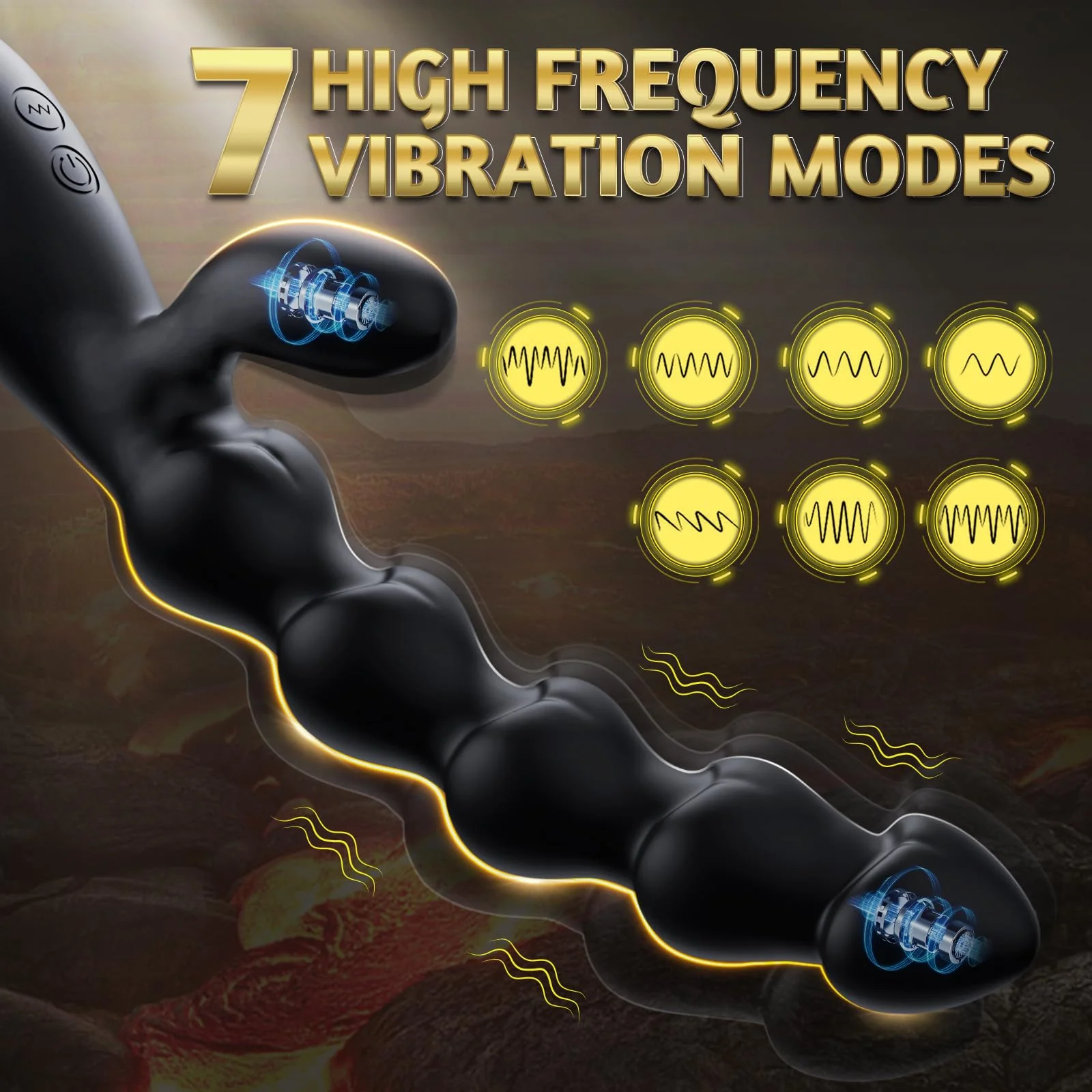 Anal Bead Vibrator - 2 Motors - Image 3