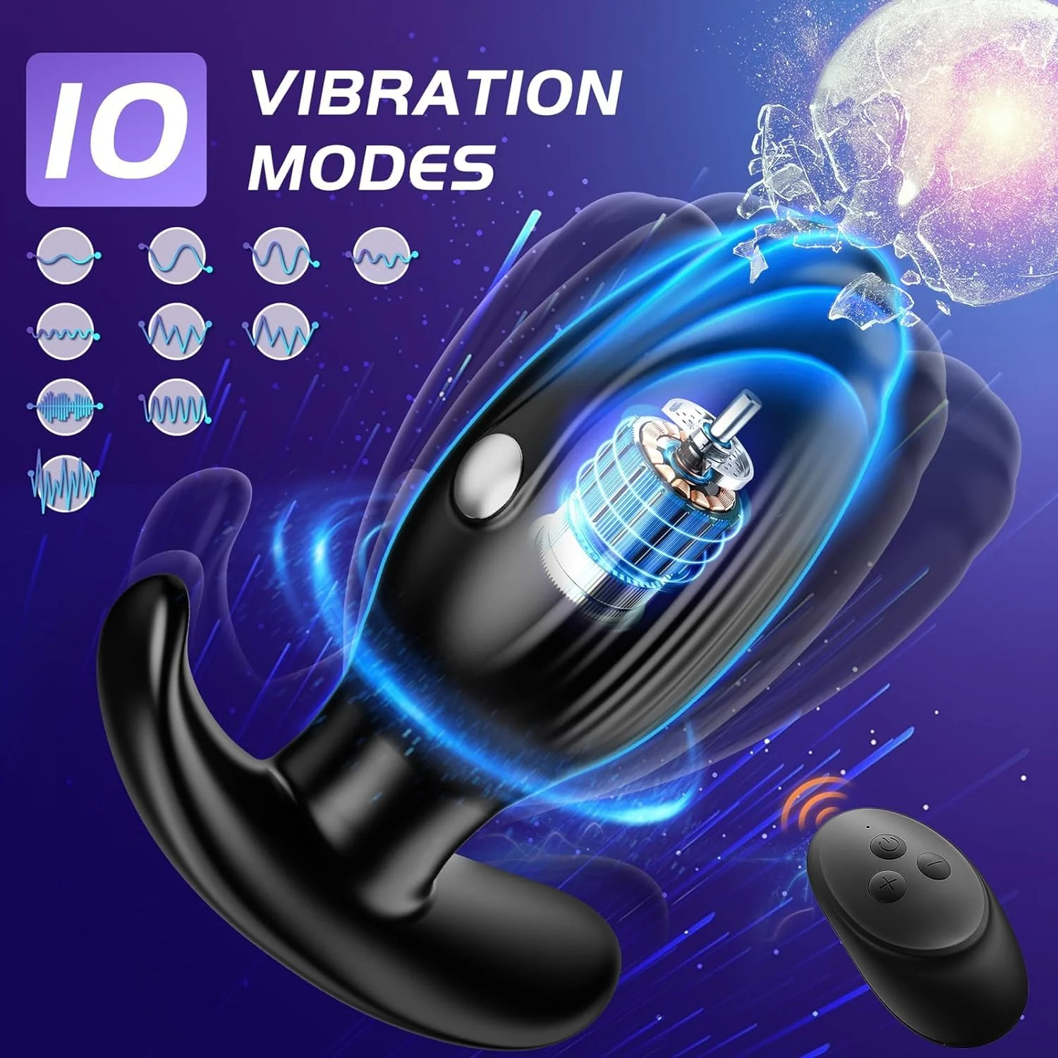 Electrical Anal Butt Plug - Rotating & Vibrating - Image 3