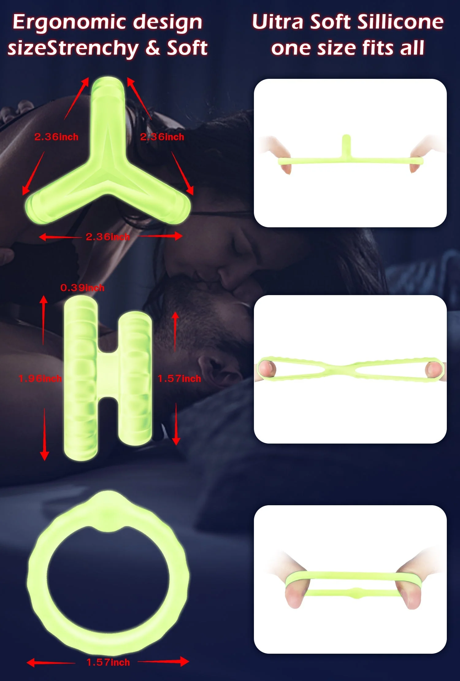 Cock Ring Set - Erection & Couple Toy - Image 4