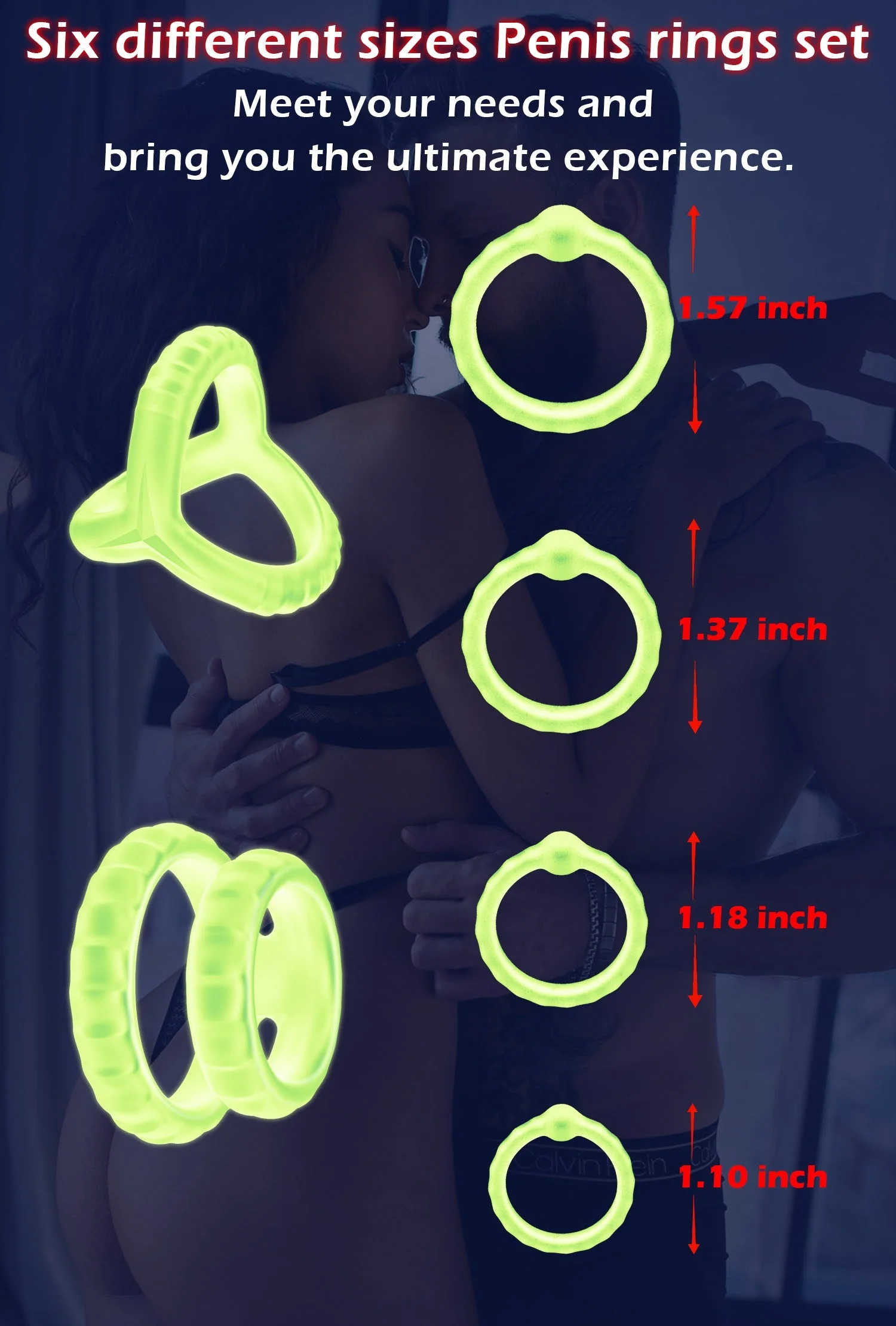 Cock Ring Set - Erection & Couple Toy - Image 8