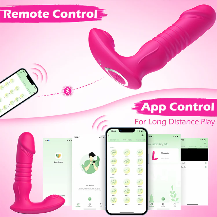 G Spot Dildo Vibrator - Thrusting & Vibrating - Image 4