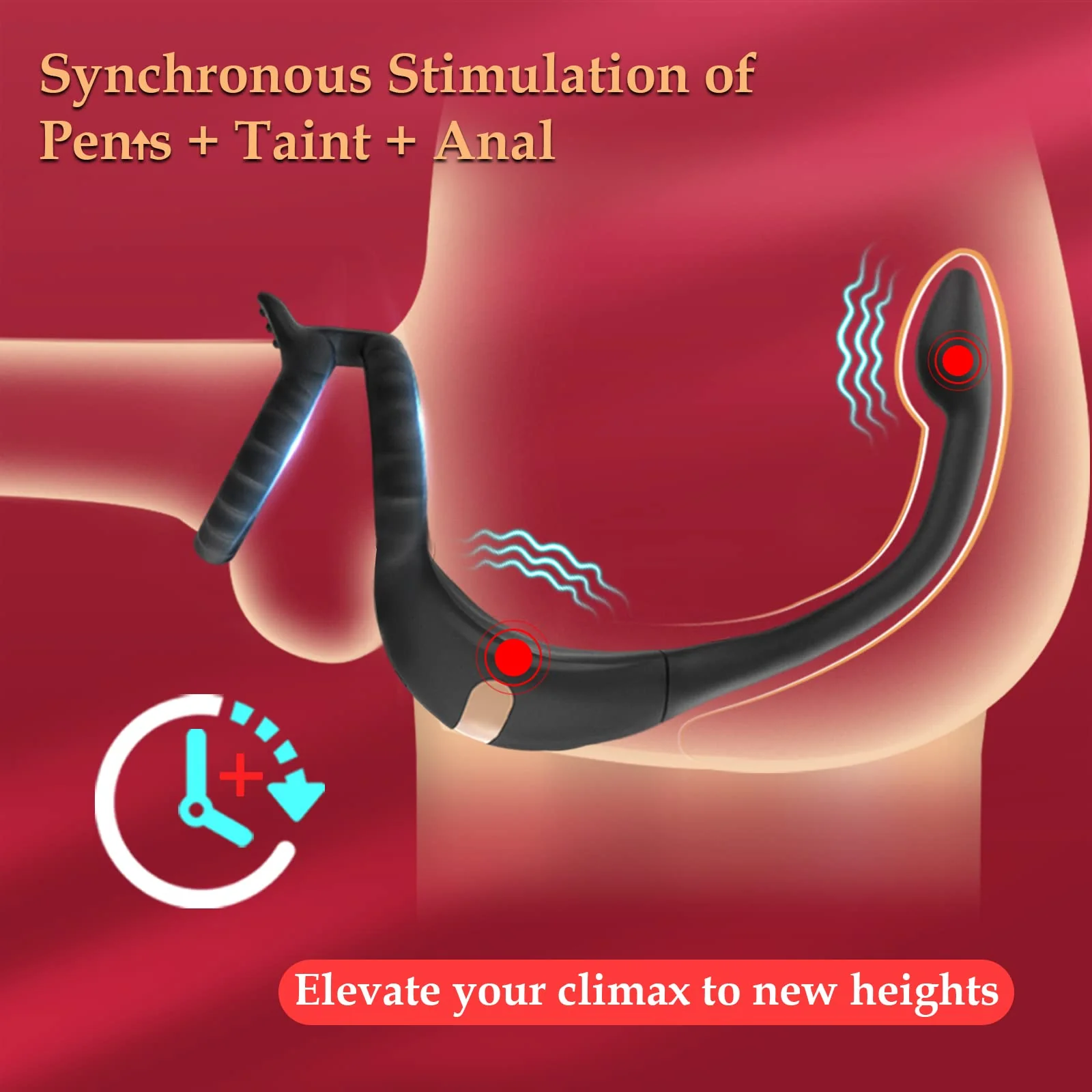 Double Delight Vibrating Penis Ring for Dual Sensations - Image 2