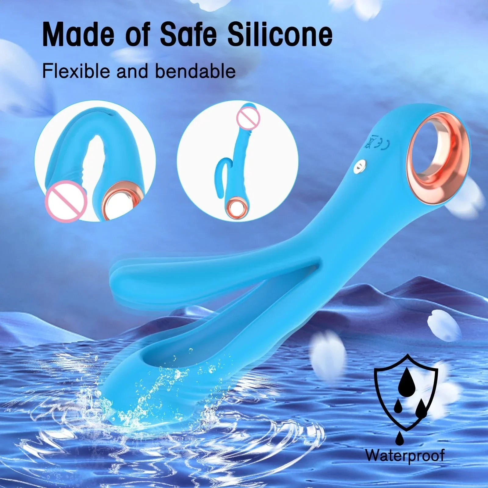 Dual-Ended Vibrator | G-Spot, Clitoris & Anal Stimulation | Female Pleasure Device - Image 3