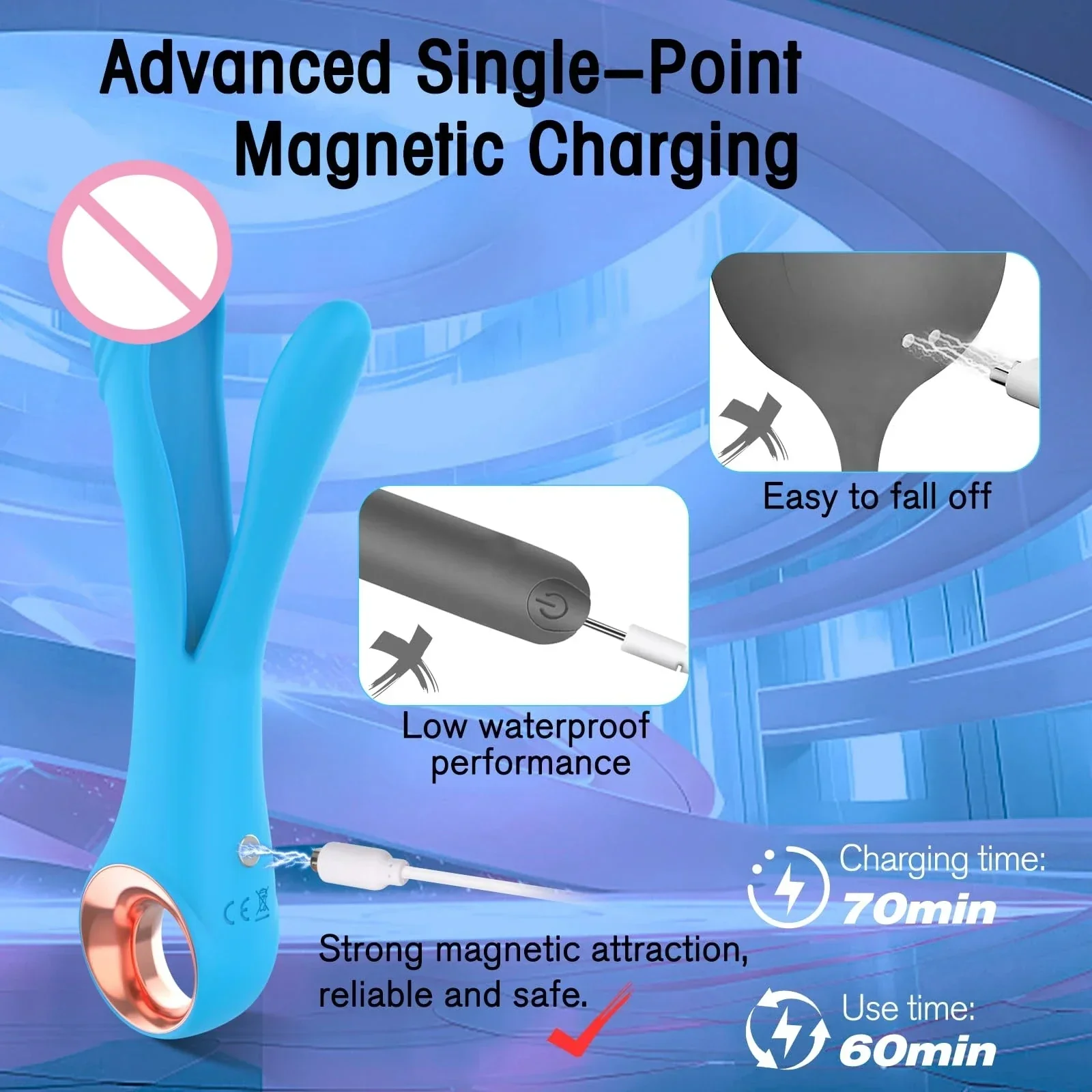 Dual-Ended Vibrator | G-Spot, Clitoris & Anal Stimulation | Female Pleasure Device - Image 5