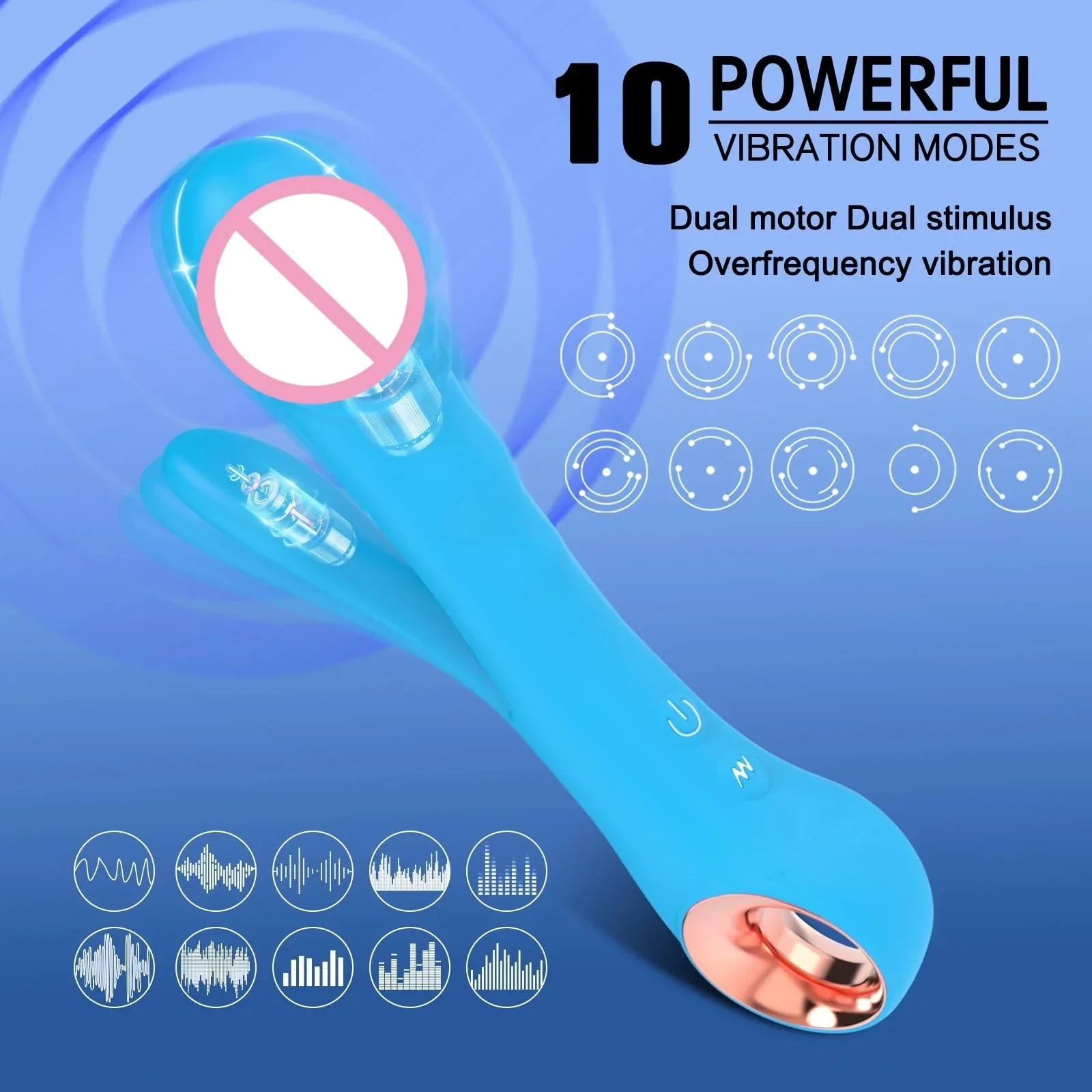 Dual-Ended Vibrator | G-Spot, Clitoris & Anal Stimulation | Female Pleasure Device - Image 6