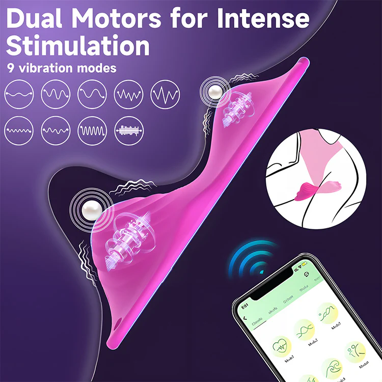 Dual Motor Wearable Vibrator with App Control - Image 2