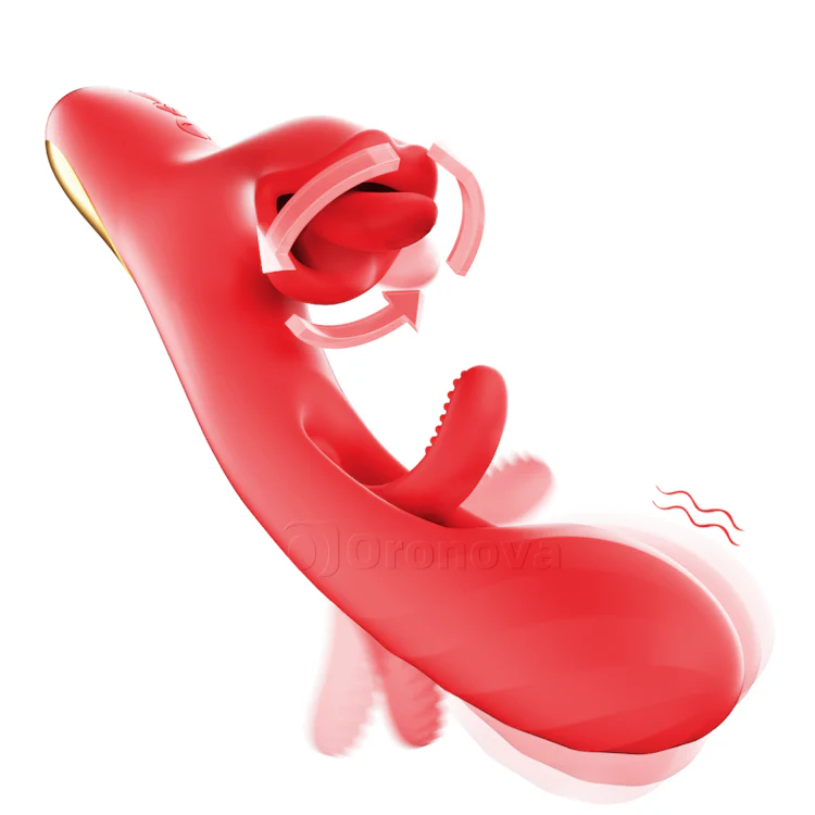 G Spot Tongue Licking Vibrator - Flapping & Rotating - Image 4
