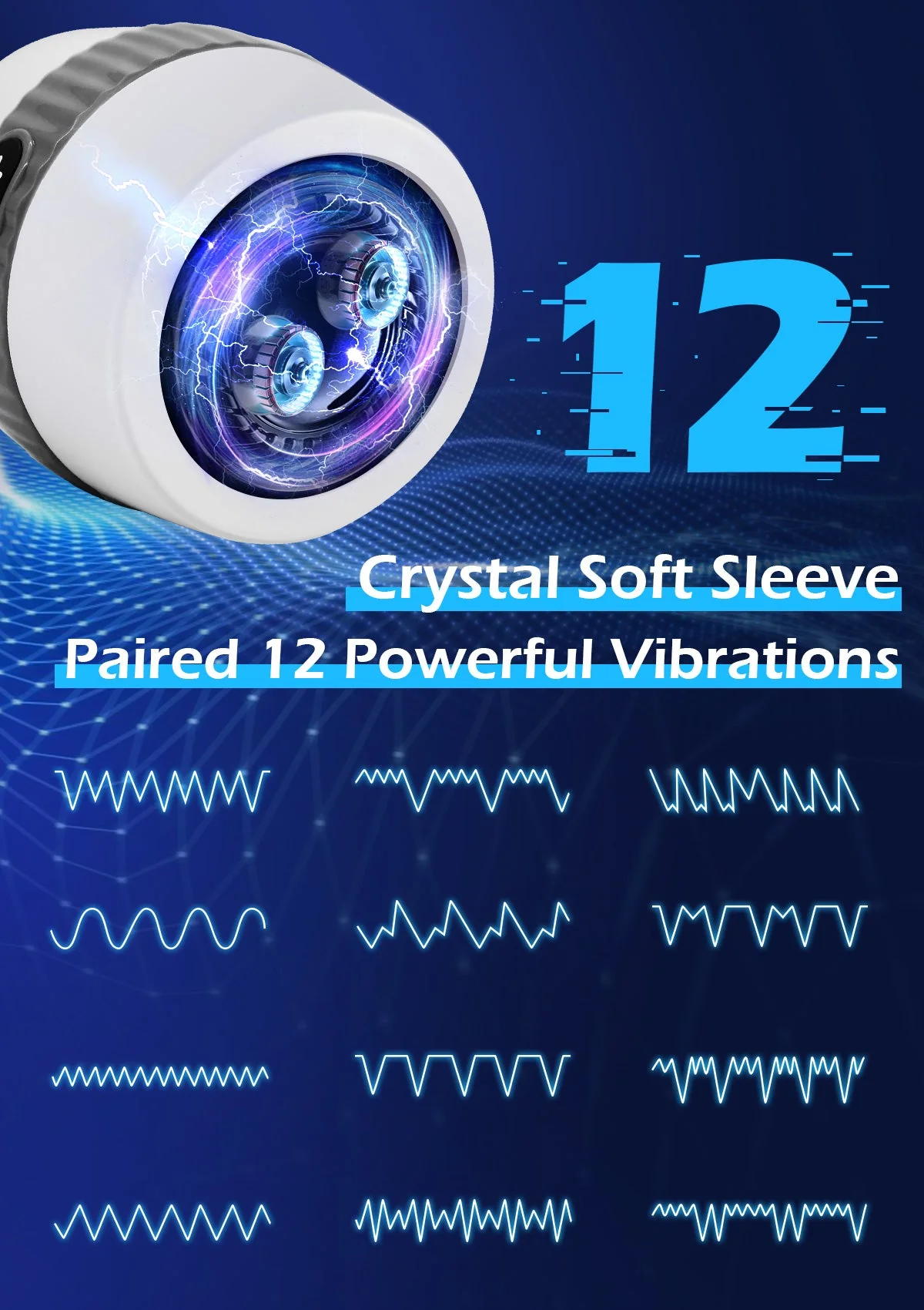 Male Masturbator with Open Design and Vibrating Stimulation - Image 3