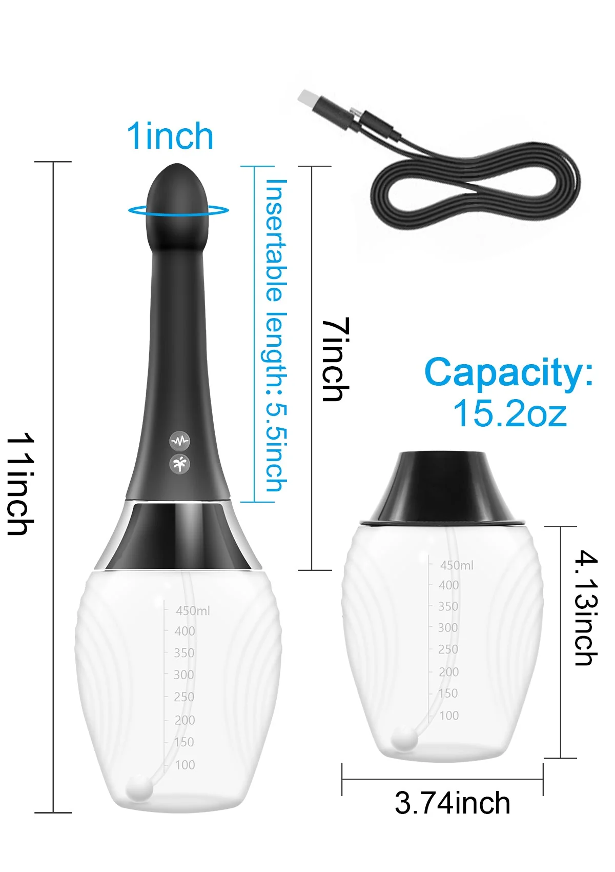 Enema Anal Douch - Vibrating & Spray - Image 12
