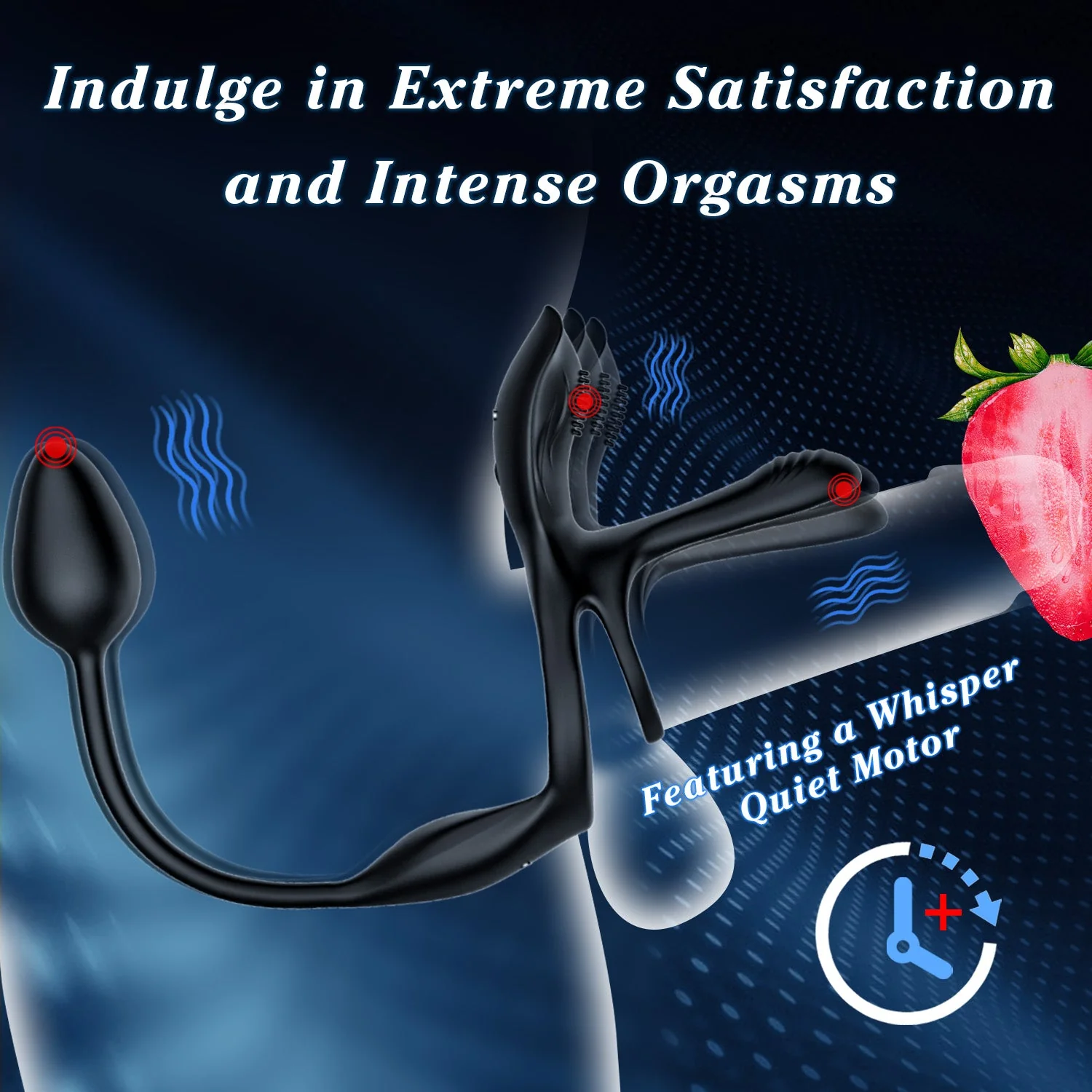 Cock Ring - Vibration & Anal Plug - Image 2