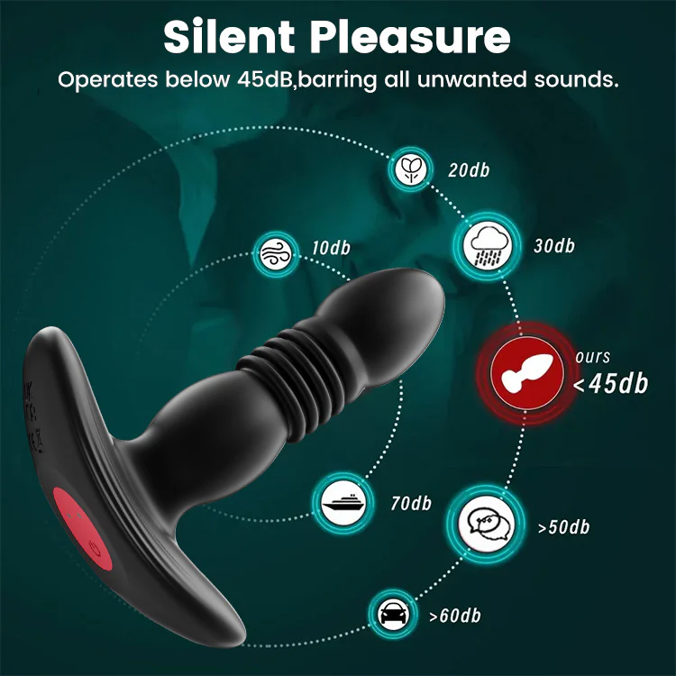 Multi-Speed Expanding Vibrating Anal Plug with Remote Control - Image 4