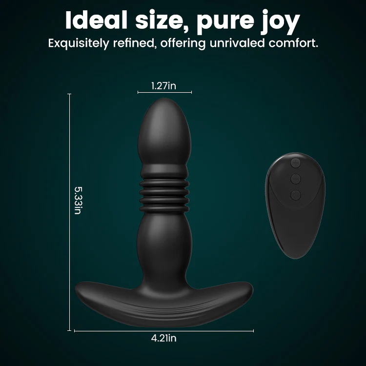 Multi-Speed Expanding Vibrating Anal Plug with Remote Control - Image 6