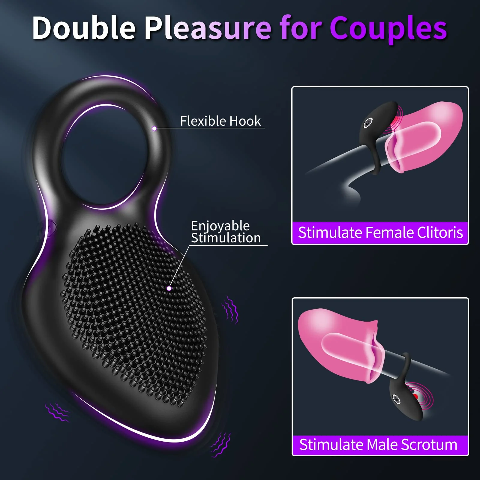 Peak Performance Vibrating Penis Ring Intense Vibration - Image 3