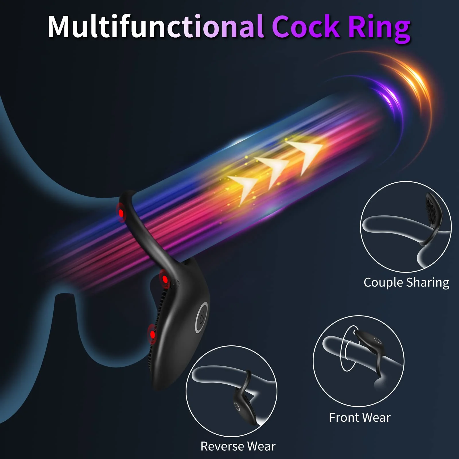 Peak Performance Vibrating Penis Ring Intense Vibration - Image 4