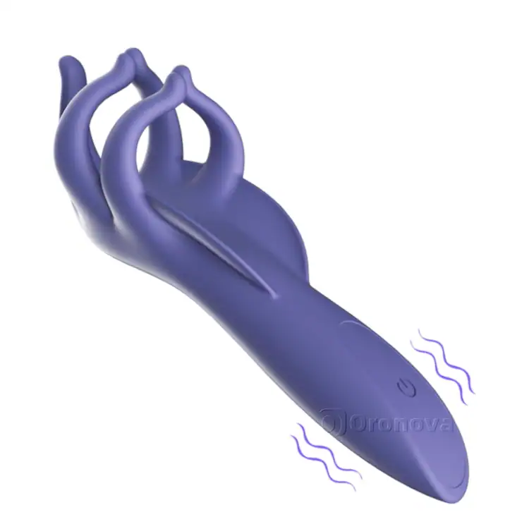 Fingered Penis Cock Ring - Vibrating & Waterproof - Image 2
