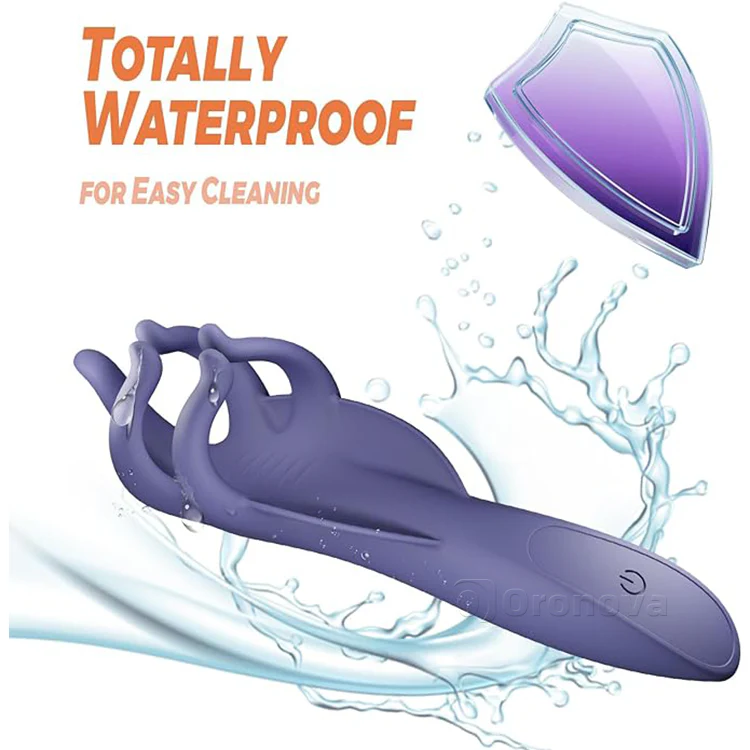 Fingered Penis Cock Ring - Vibrating & Waterproof - Image 8