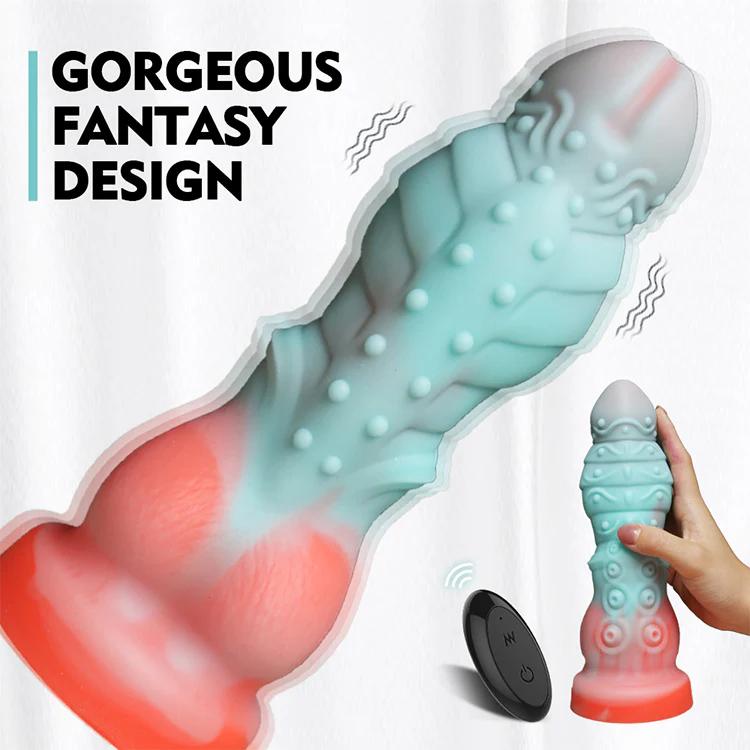 6.30 inch 16 cm Poseidon Pulse Remote Dildo - Image 2