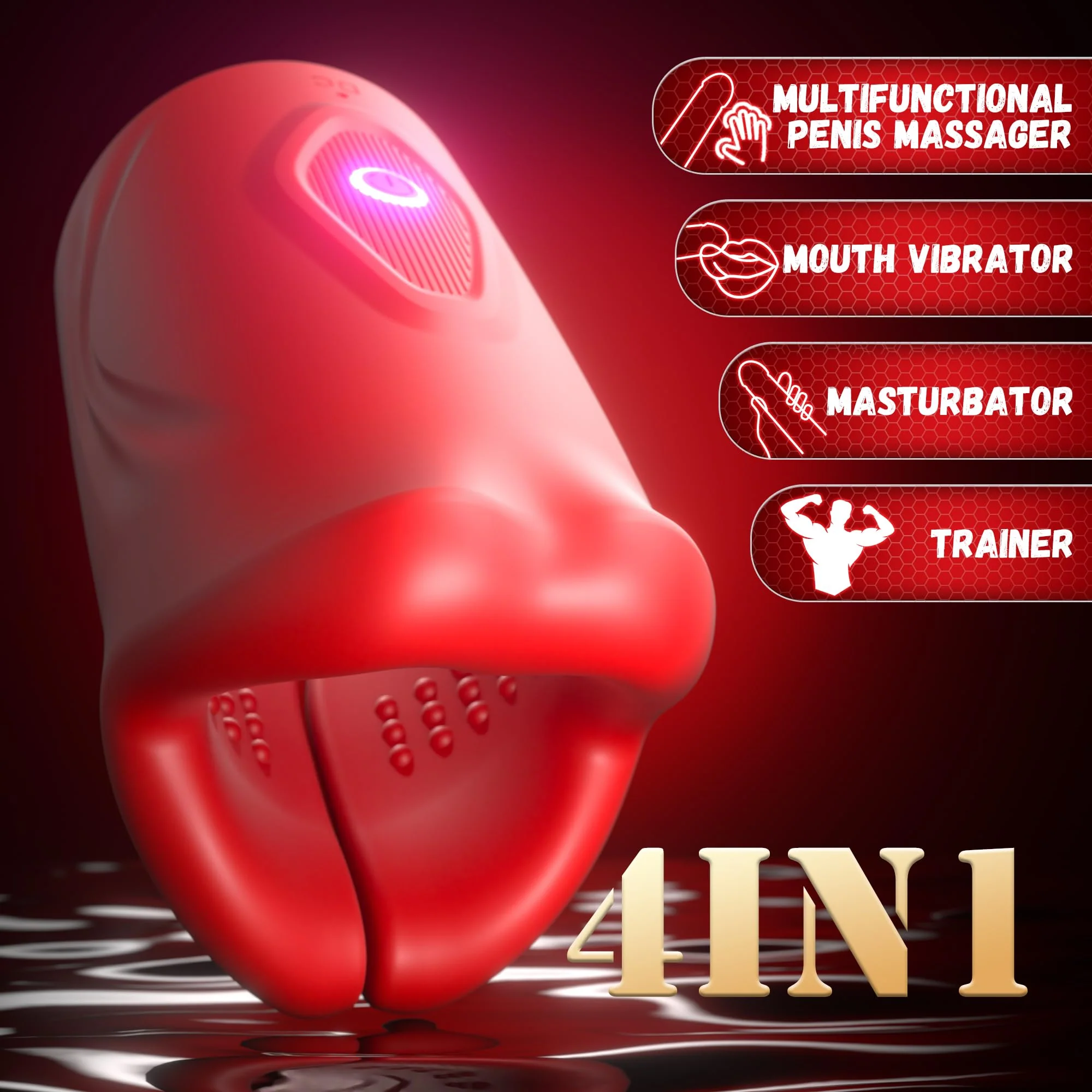 Powerful Hands-Free Masturbation Cup with 9 Vibration Modes - Image 2