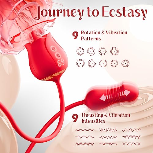 Pulsating Rose Vibrator with Sensation - Image 6