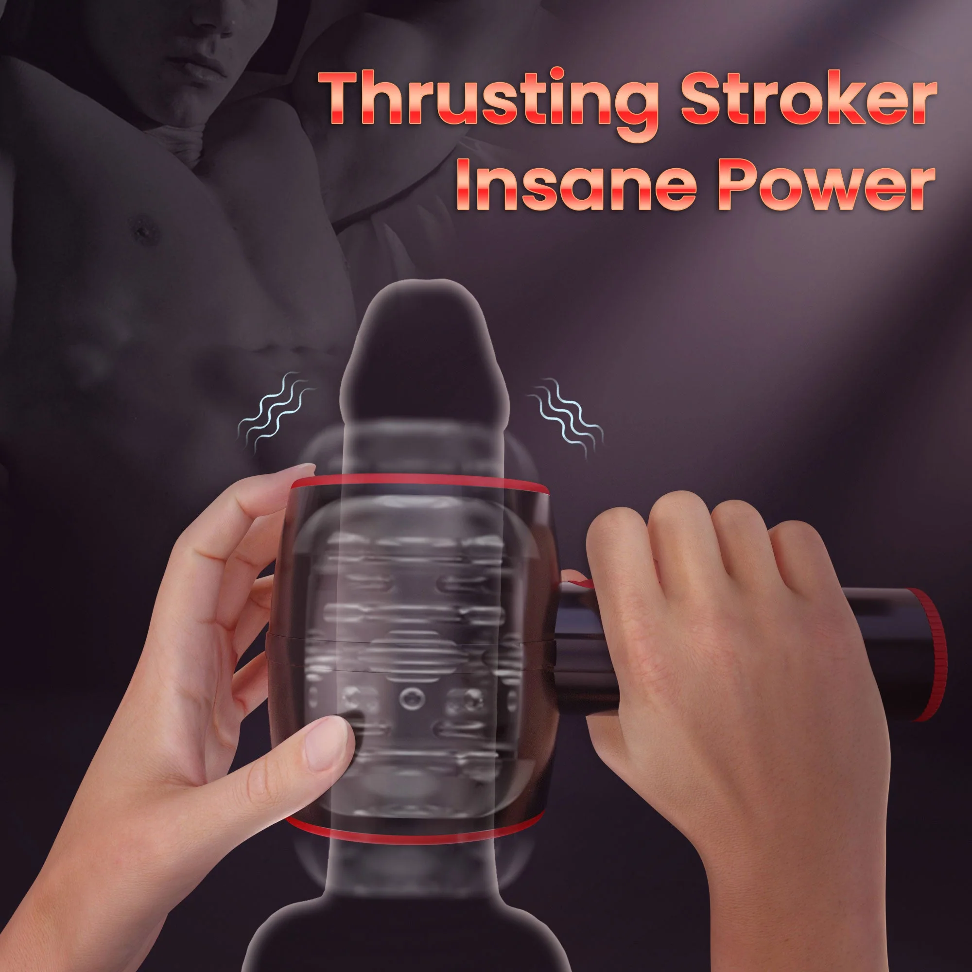 Auto Thrusting Male Masturbator - Vibrating & Handled - Image 7