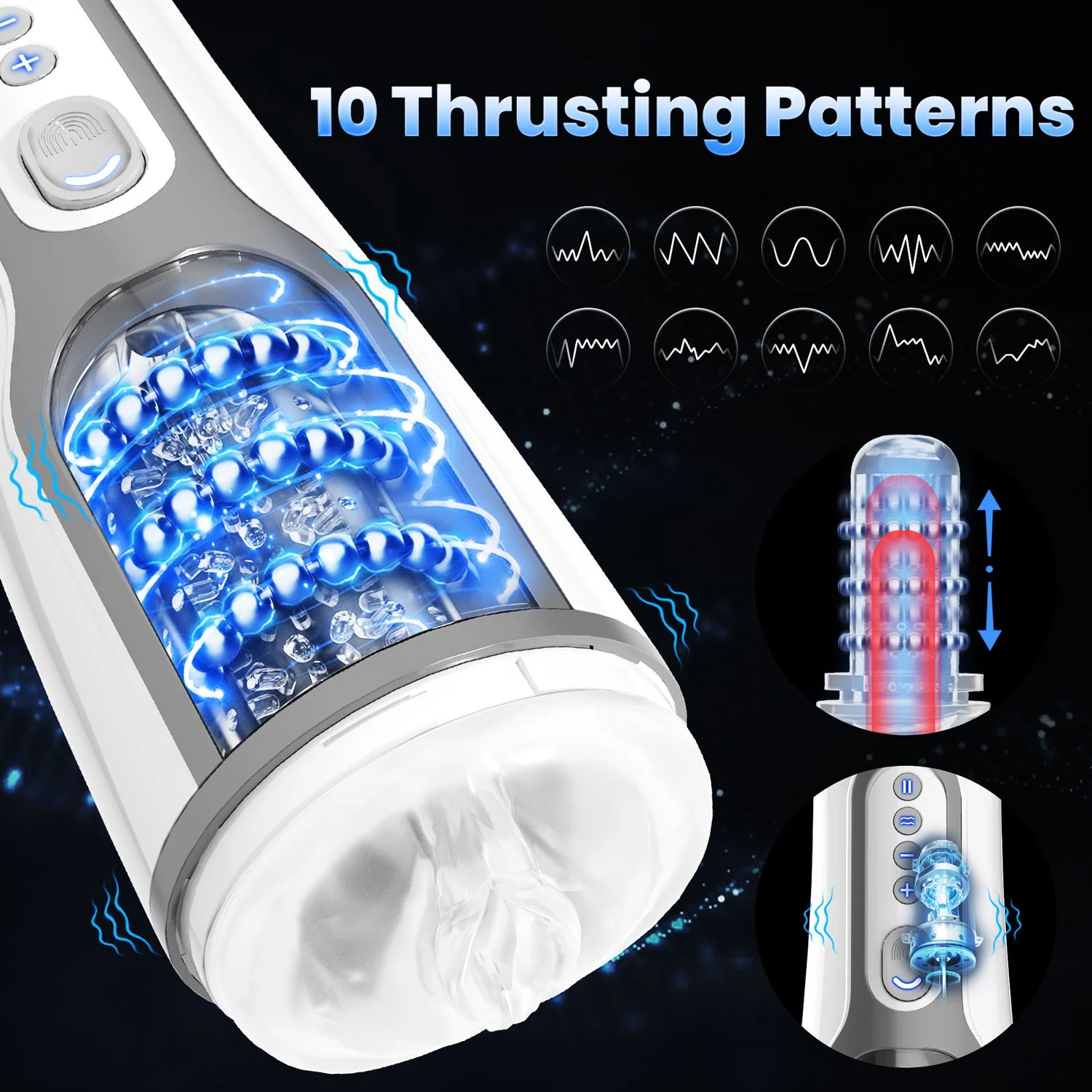 Sensual Rotating Roller Masturbator with Intense Stimulation - Image 3