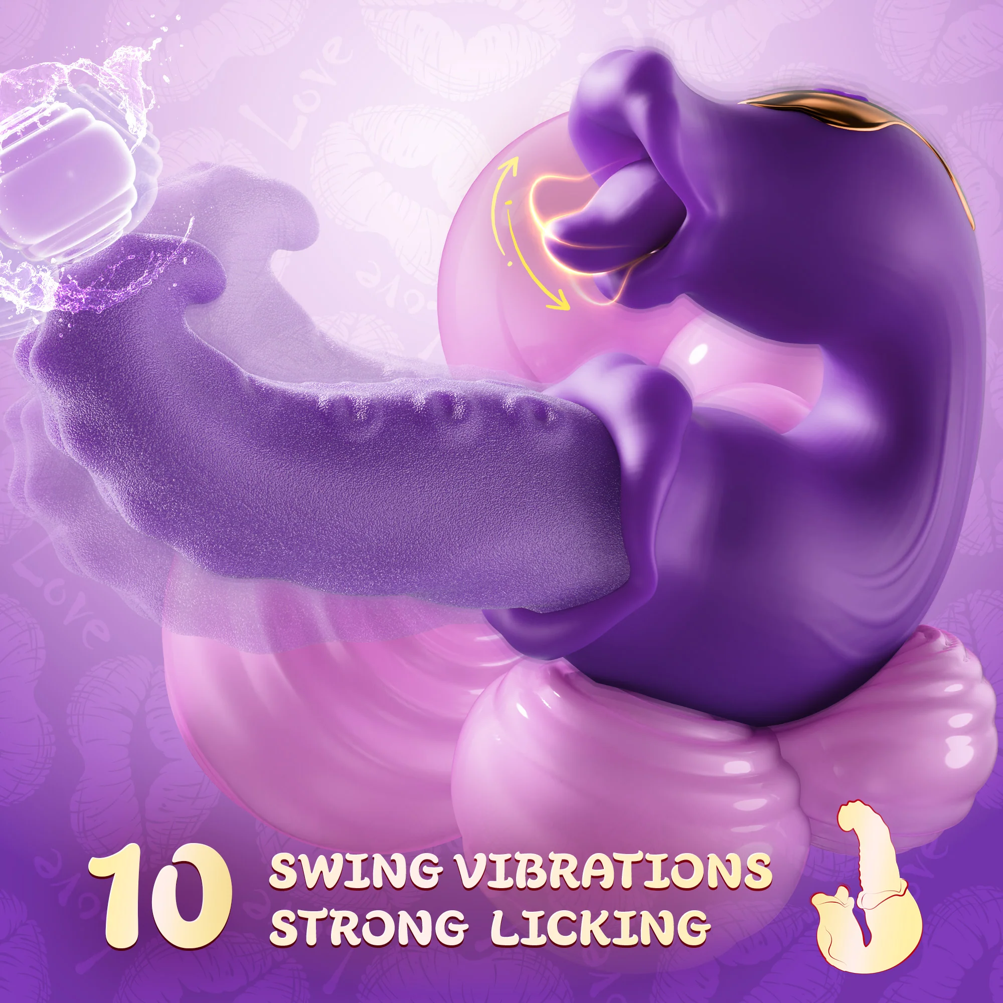 Rotating Tongue G-spot Vibrator with Dual Vibration - Image 3