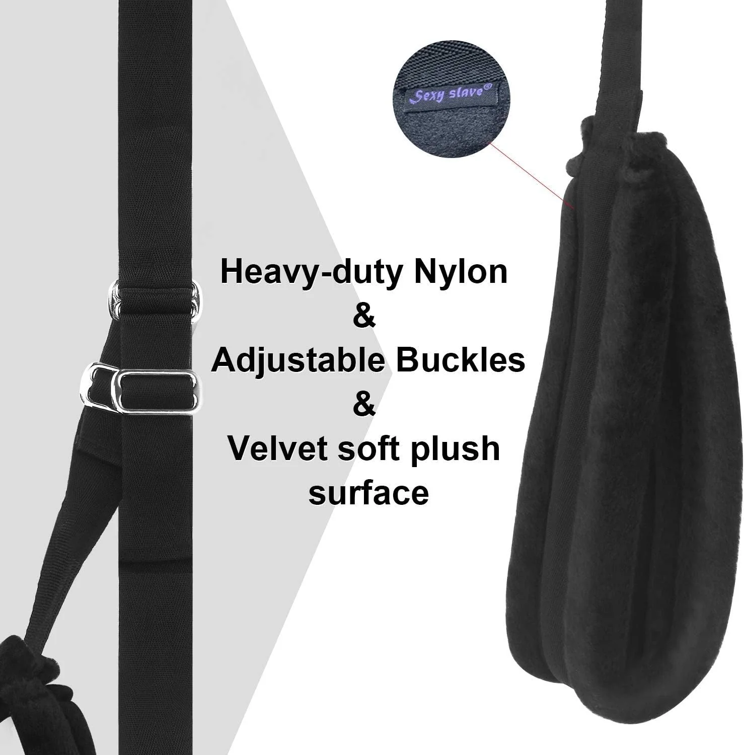 SEXY SLAVE Doorway Swing with Seat – Customizable Bondage Sling for Couples - Image 5