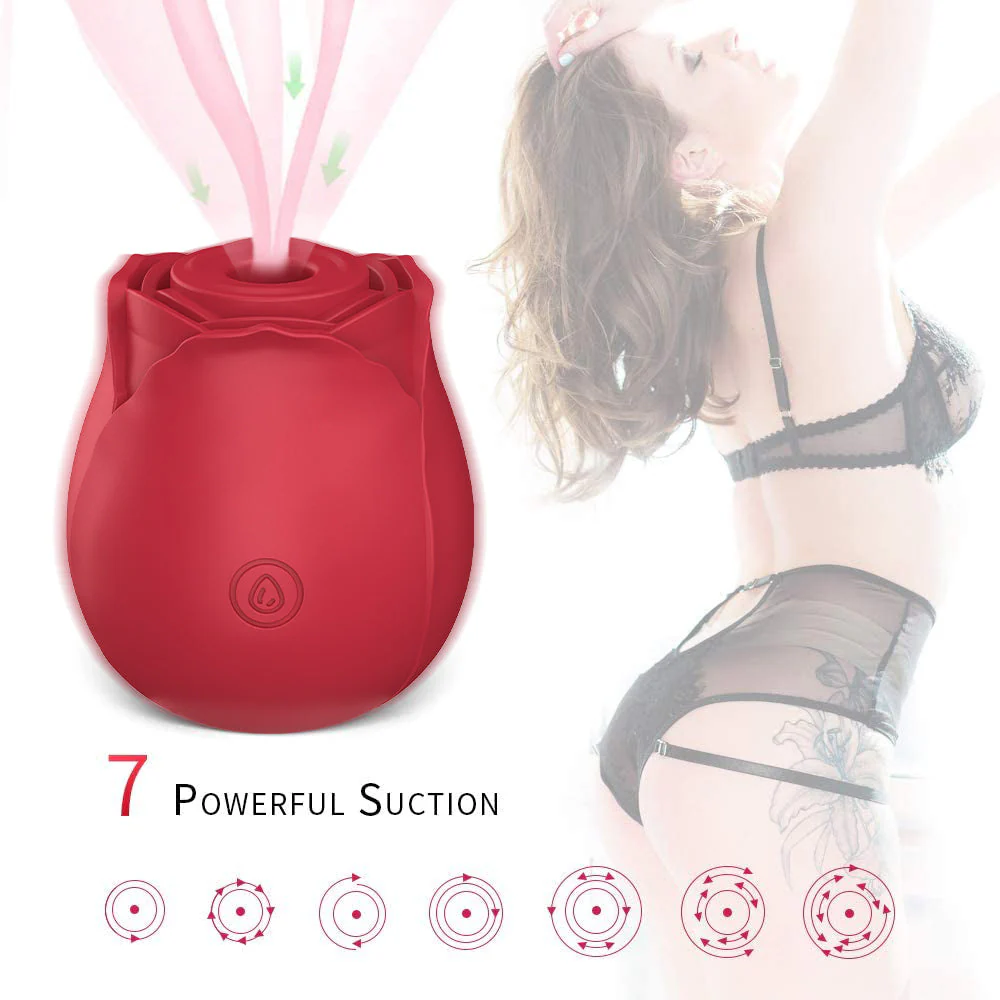 Bartholomew- Suction Rose Vibrator with Clitoral Play - Image 3