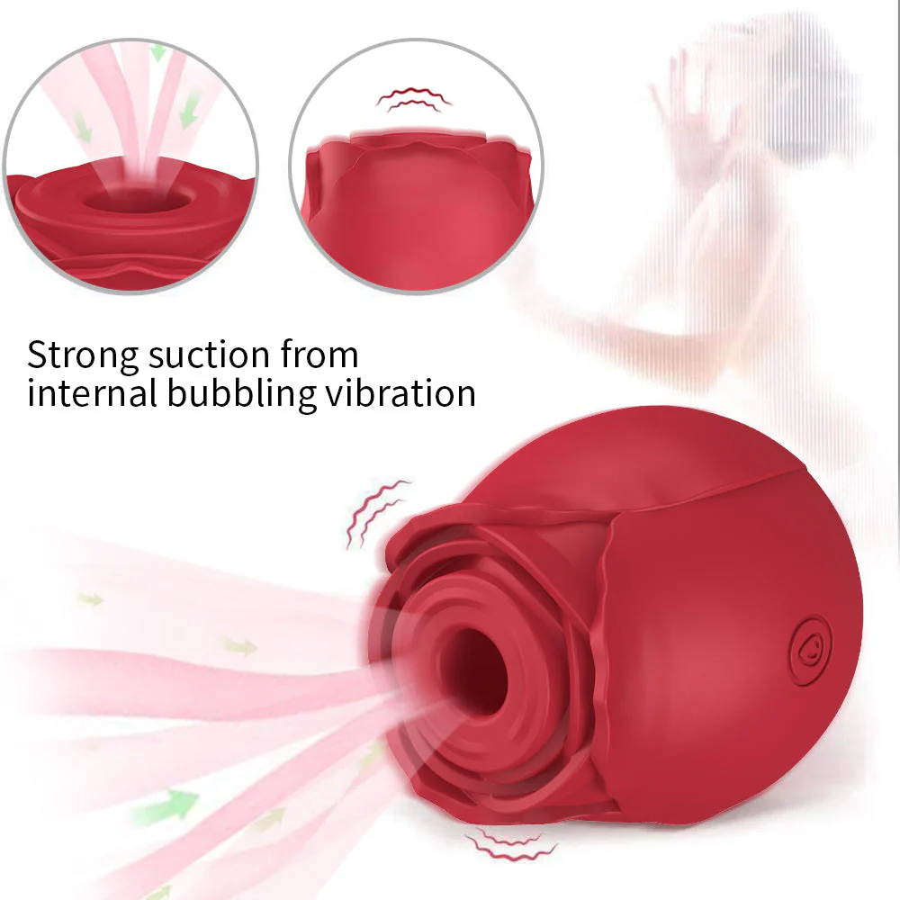 Bartholomew- Suction Rose Vibrator with Clitoral Play - Image 6