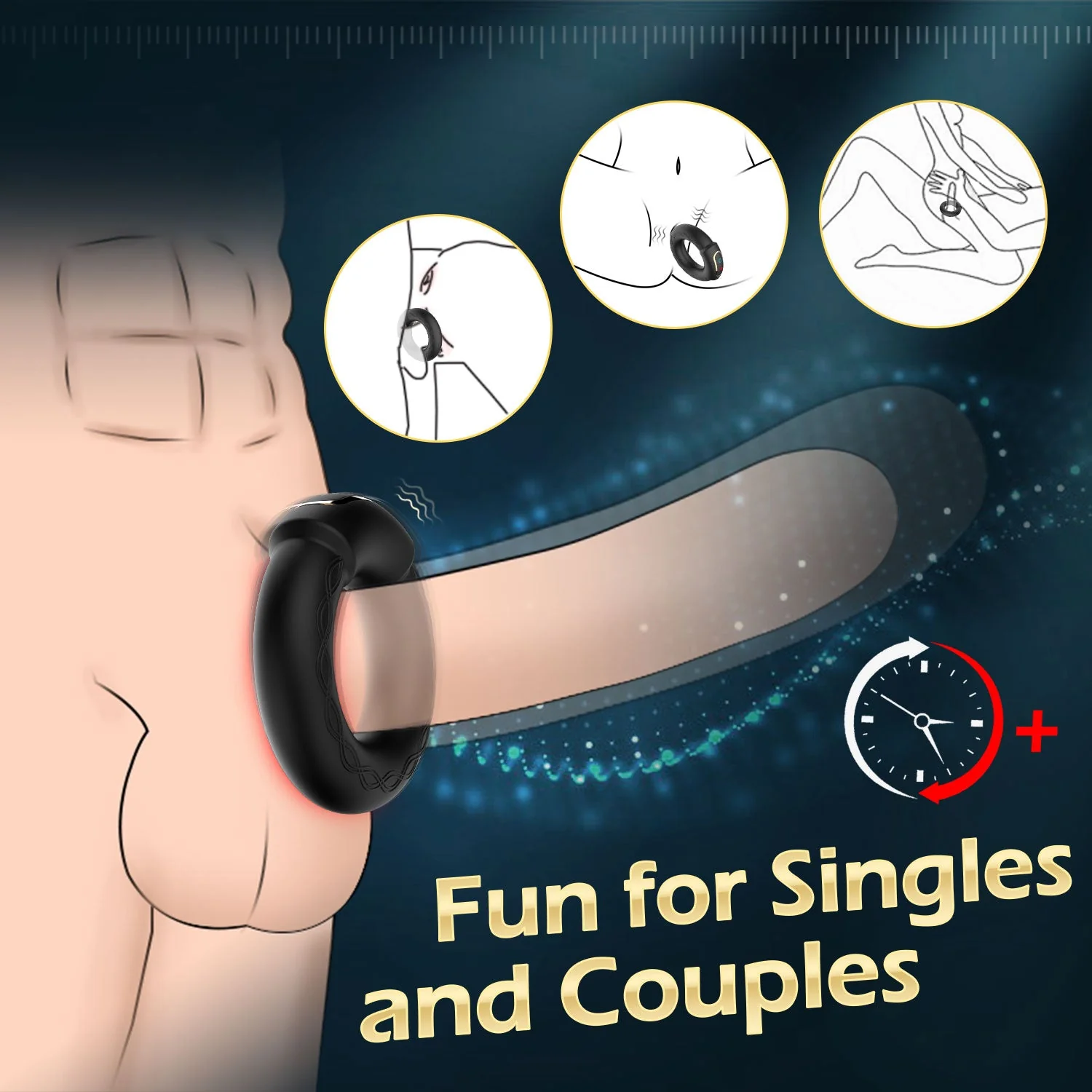 Heating Cock Ring - Vibrating & Compact - Image 4