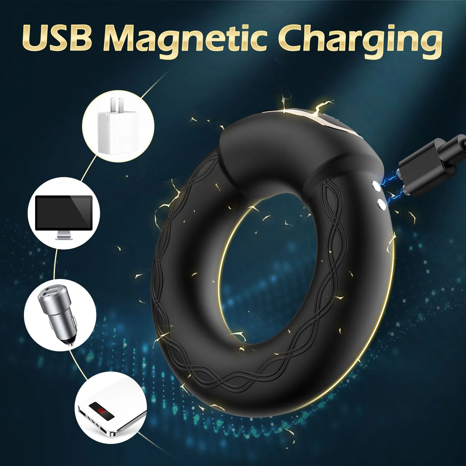 Heating Cock Ring - Vibrating & Compact - Image 6