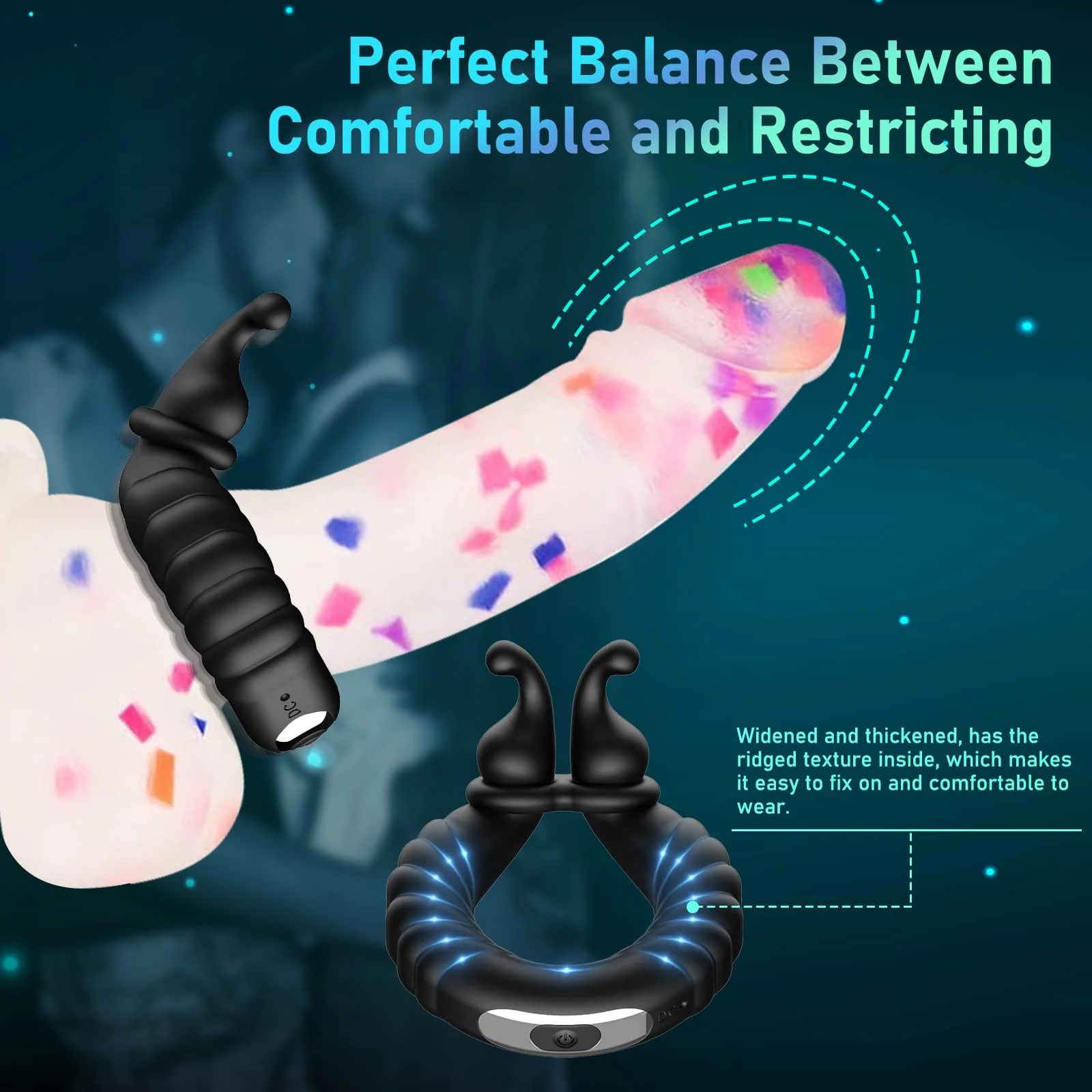 Thumb Vibrating Cock Ring - Image 7
