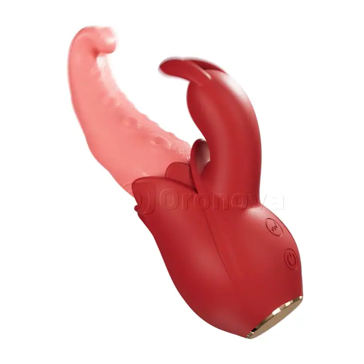 Tongue vibrator 10 modes, dual point stimulation, silent design - Image 2