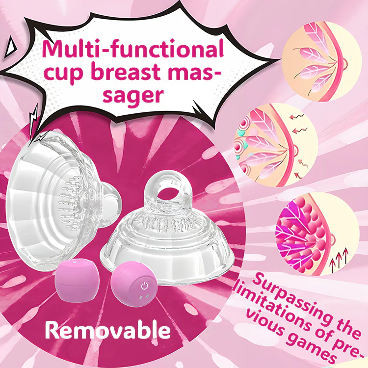 Vacuum Nipple Vibrator with 10 Vibration Modes & Wireless Remote - Image 3