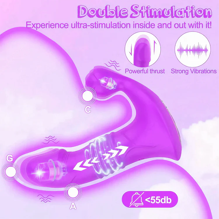 App-Controlled Thrusting Realistic Vibrator with Vibration - Image 5