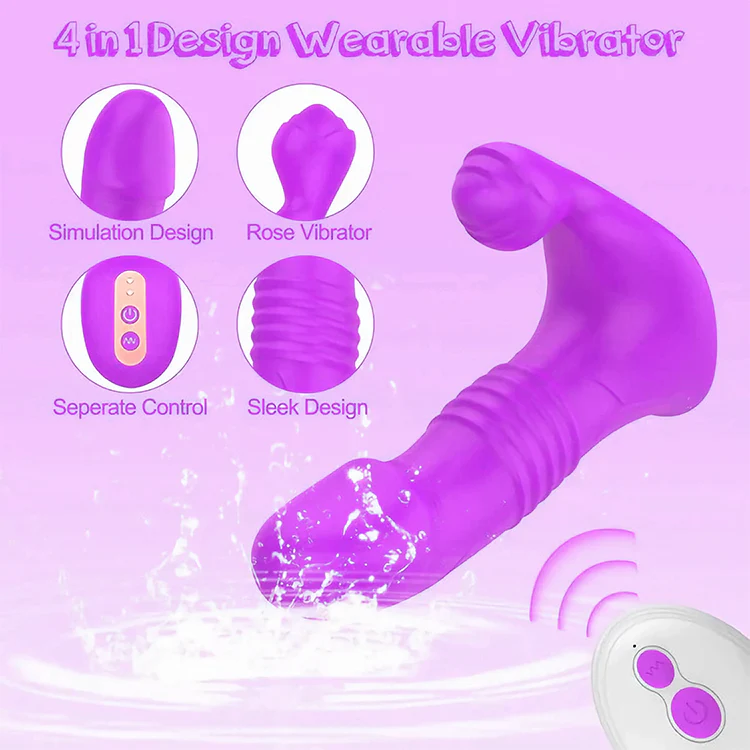 App-Controlled Thrusting Realistic Vibrator with Vibration - Image 6